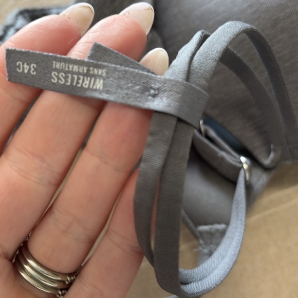 NEW, AERIE | Gray “real sunnie wireless” bra 34C - Picture 4 of 4